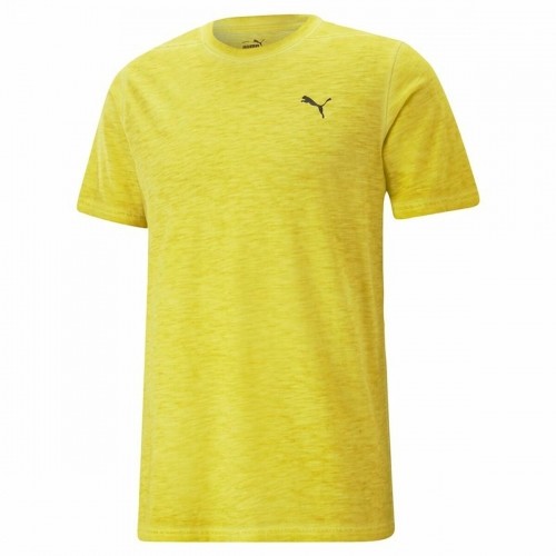 Men’s Short Sleeve T-Shirt Puma Studio Foundation Yellow image 1