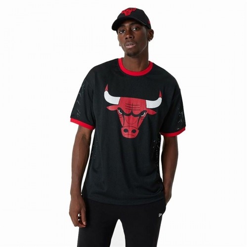 Баскетбольная футболка New Era NBA Mesh Chicago Bulls Чёрный image 1