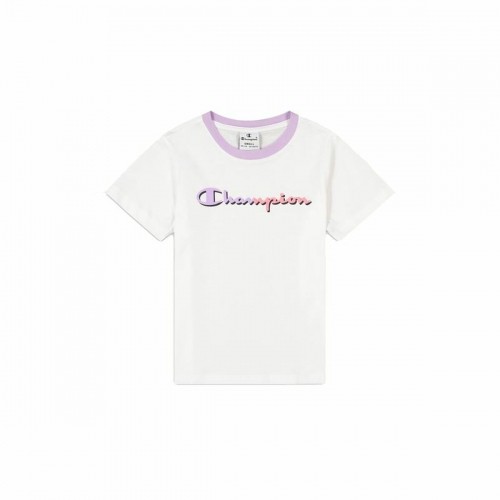 Child's Short Sleeve T-Shirt Champion Crewneck White image 1