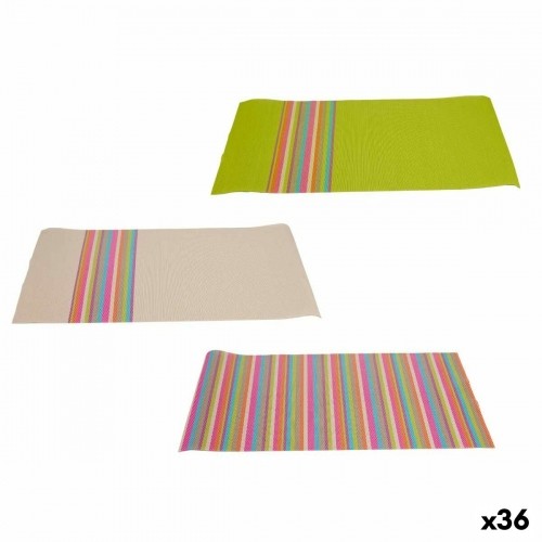 Table Mat Stripes 45 x 30 x 0,1 cm (36 Units) image 1