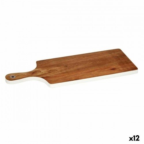 Cutting board White Acacia 17,3 x 1,5 x 44,8 cm (12 Units) image 1