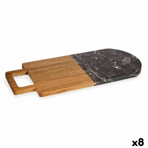 Cutting board Black Marble Acacia 18 x 1,5 x 38 cm (8 Units) image 1