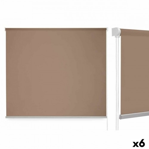 Roller blinds 180 x 180 cm Beige Cloth Plastic (6 Units) image 1