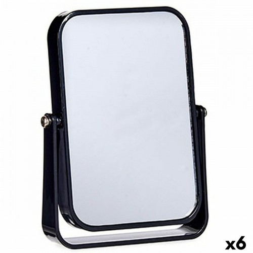 Berilo Увеличительное Зеркало Чёрный Стеклянный Пластик 2,5 x 19,5 x 16 cm (6 штук) image 1