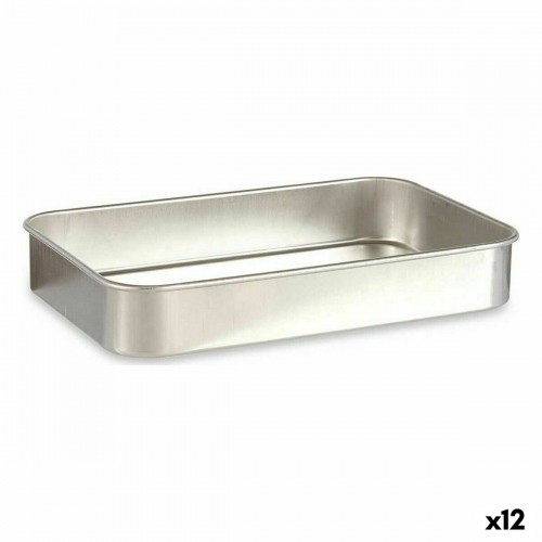 Roasting Tin Silver Aluminium 23,5 x 6 x 36 cm (12 Units) image 1