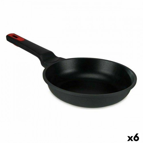 Pan Ø 22 cm Black Aluminium (6 Units) image 1