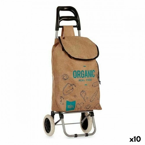 Kinvara Iepirkumu ratiņi Organic Brūns 3,3 L 36 x 95 x 35 cm (10 gb.) image 1