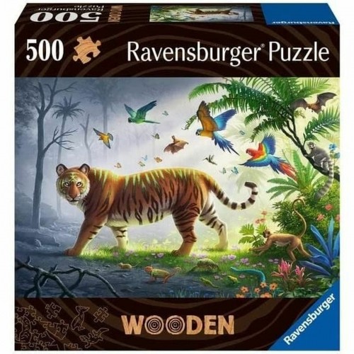 Puzle un domino komplekts Ravensburger Jungle Tiger 00017514 500 Daudzums image 1