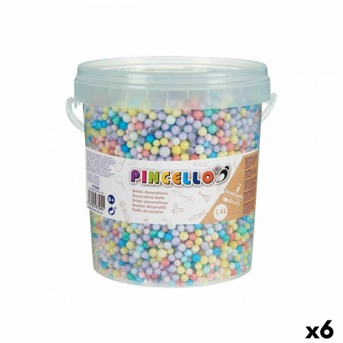 Pincello Ремесленный материал шары Разноцветный полистирол (6 штук) image 1