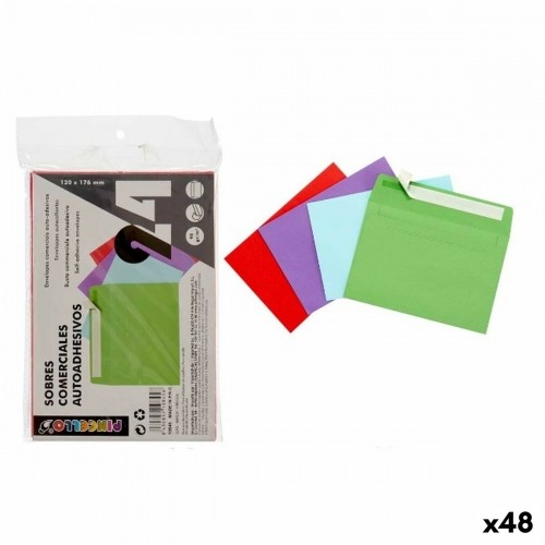 Envelopes Multicolour Paper 120 x 176 mm (48 Units) image 1
