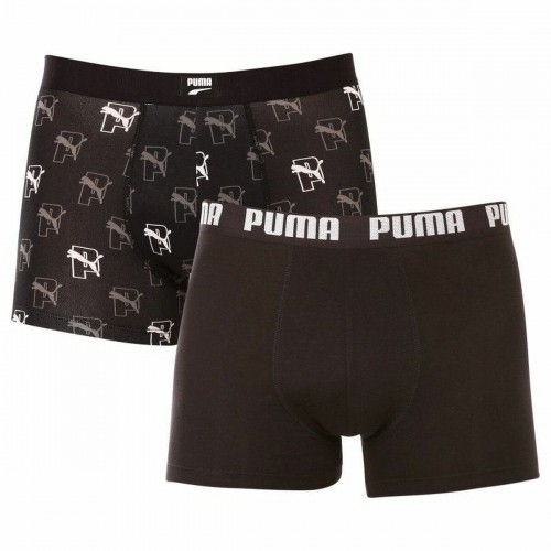 Men's Boxer Shorts Puma Cat Aop 2 Units Black image 1