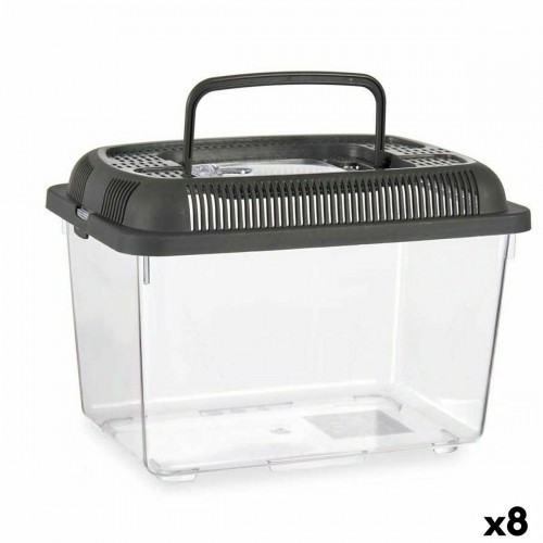 Fish tank With handle Large Grey Plastic 7 L 20 x 20 x 30 cm (8 Units) image 1