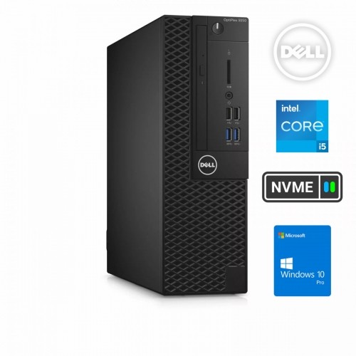 Dell 3050 SFF i5-7500 8GB 1TB SSD 2TB HDD Windows 10 Pro image 1