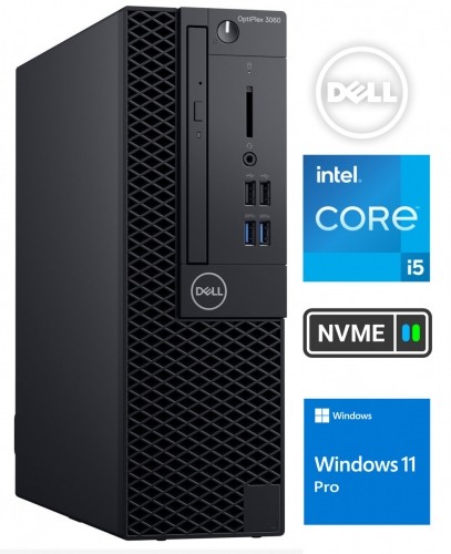 Dell 3060 SFF i5-8500 16GB 256GB SSD 1TB HDD Windows 11 Pro image 1