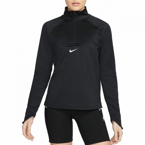 Women’s Long Sleeve Shirt Nike Dri-FIT Element Running Black image 1