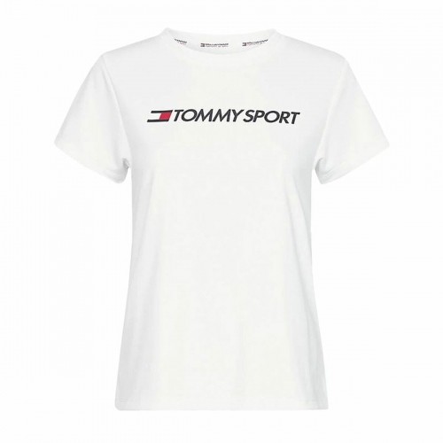 t-krekls Tommy Hilfiger Logo Chest Balts Dāma image 1