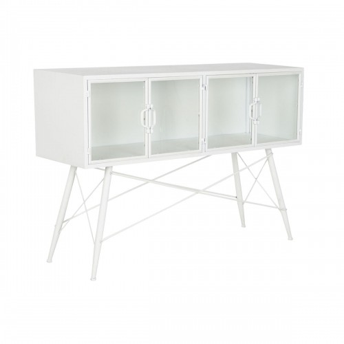 Вспомогательная мебель DKD Home Decor Белый Металл Стеклянный 120 x 35 x 80 cm image 1