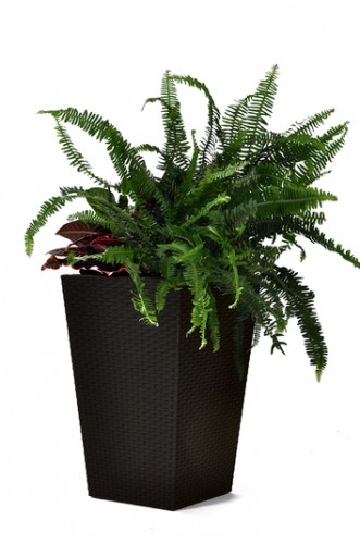 Keter Горшок для цветов Rattan Planter M 55,4L коричневый image 1