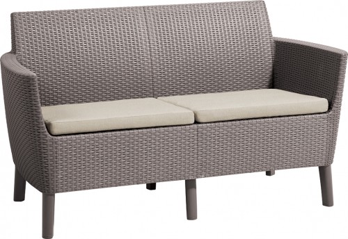 Keter Садовый диван для двоих Salemo 2 Seater Sofa бежевый image 1