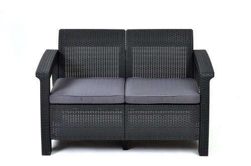 Keter Садовый диван двухместный Corfu Love Seat серый image 1