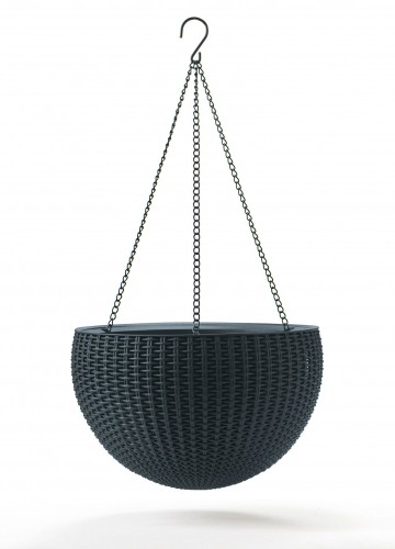 Keter Горшок для цветов подвесной Hanging Sphere Planter серый image 1