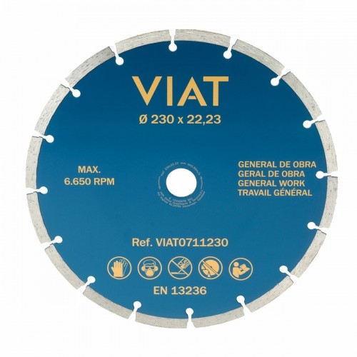 Режущий диск Viat 0711230 Кладка / Работа Сухой Ø 230 x 3 x 22,2 mm image 1
