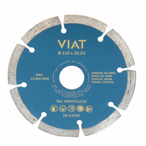Cutting disc Viat 0711115 Masonry/Works Dry Ø 115 x 2 x 22,2 mm image 1