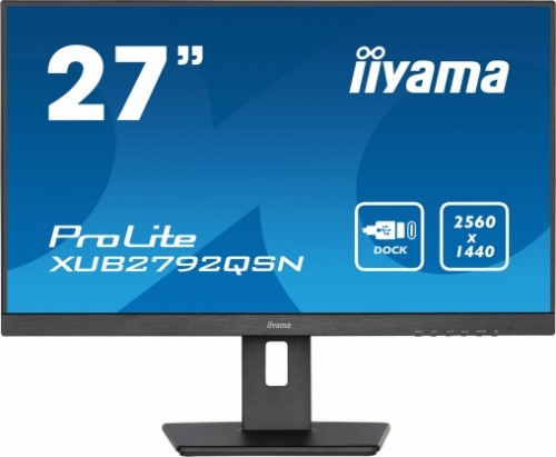 Iiyama ProLite XUB2792QSN-B5 Office Monitor - QHD, Pivot, USB-C image 1