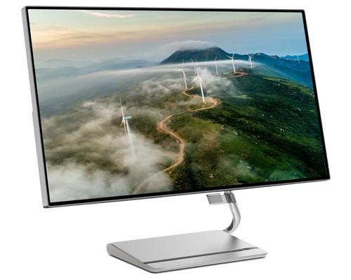 Lenovo Q27h-20 2K QHD Monitor - IPS-Panel, DP & HDMI Höhenverstellbereich (80 mm), Slim Bezel, USB-C Power Delivery (90W), Unterstützung für modular image 1