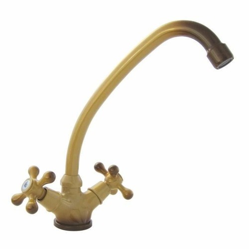 Mixer Tap Rousseau Stainless steel Brass image 1