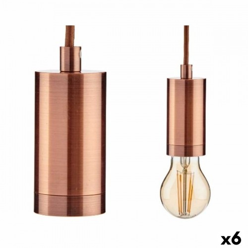 Ceiling Light Bronze Metal 60 W 9,5 x 9,5 x 9,7 cm (6 Units) image 1