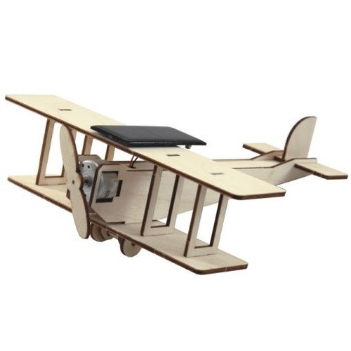Sol-expert Solar Powered Toy "Biplane Flying Star" image 1