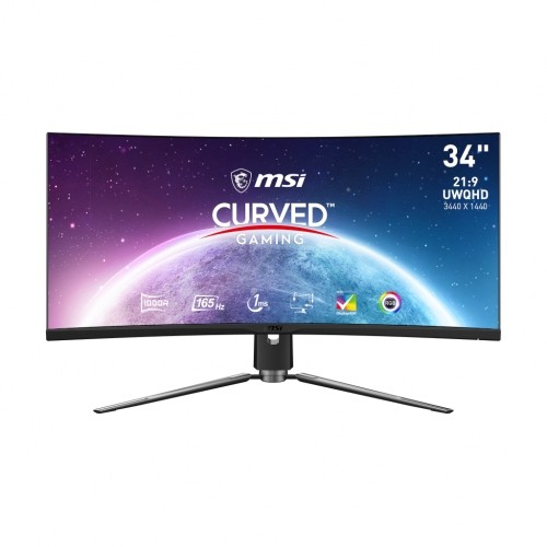 MSI MPG ARTYMIS 343CQRDE Gaming Monitor - Curved, 165Hz image 1