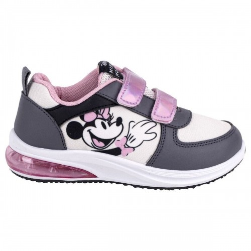 Sporta apavi ar LED Minnie Mouse Velcro Pelēks image 1