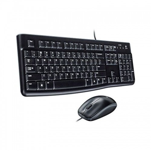 Keyboard and Optical Mouse Logitech 920-002562 Black English QWERTY image 1