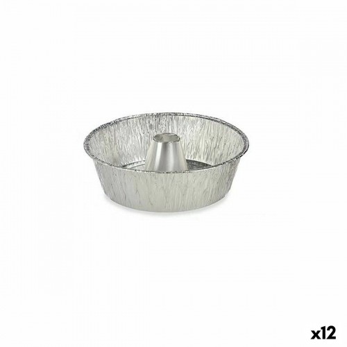 Set of Kitchen Dishes Disposable Crème Caramel Aluminium 25 x 7,7 x 25 cm (12 Units) image 1