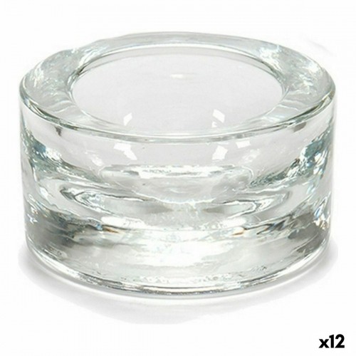 Candleholder Transparent Glass 7 x 3,5 x 7 cm (12 Units) image 1