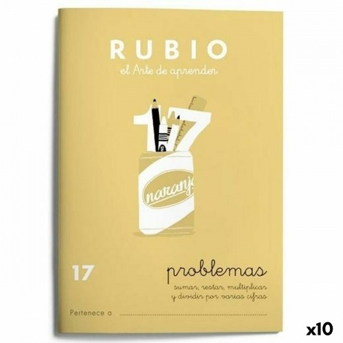 Тетрадь по математике Rubio Nº 17 A5 испанский 20 Листья (10 штук) image 1