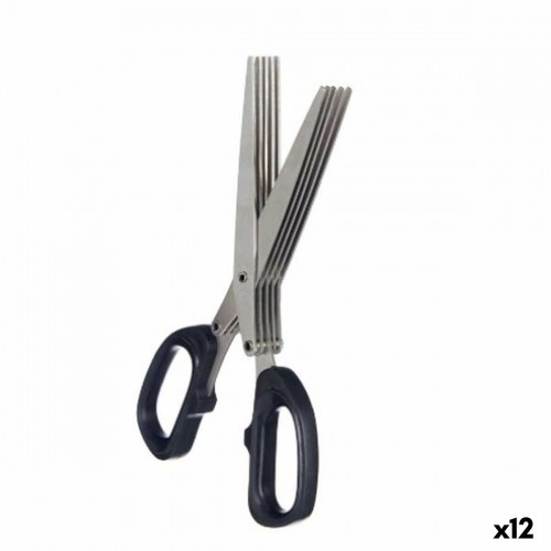 Kinvara Ножницы Чёрный Серебристый Металл 7 x 18,5 x 1,7 cm (12 штук) image 1