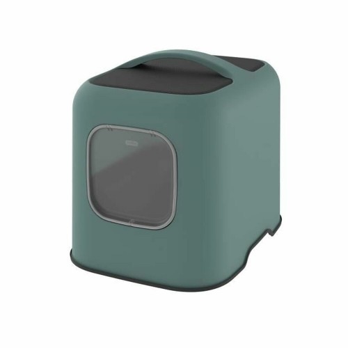 Cat Litter Box Rotho My Pet MISTLETOE Green Plastic image 1