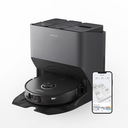 Roborock S8 Pro Ultra Schwarz Smarter Saug-Wisch-Roboter mit Reinigungsstation image 1
