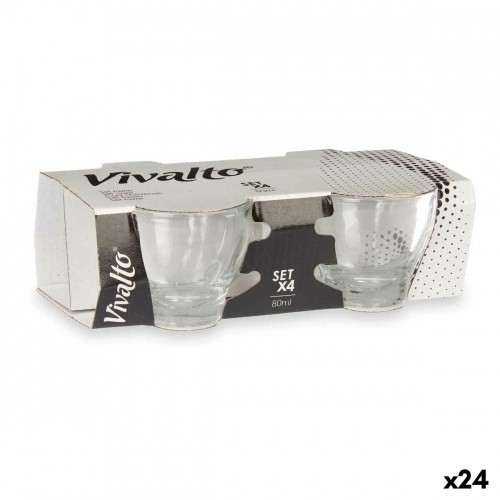 Vivalto Набор из кофейных чашек Прозрачный Cтекло 80 ml (24 штук) image 1