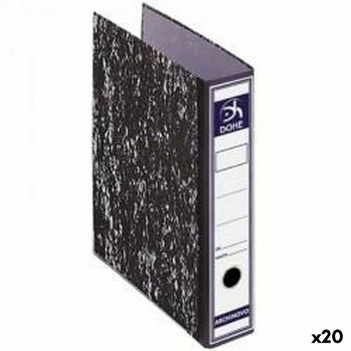 Lever Arch File DOHE Black 28,7 x 35 x 7,5 cm (20 Units) image 1