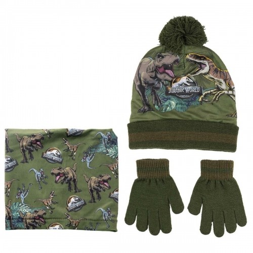 Шапка, перчатки и хомут на шею Jurassic Park 3 Предметы Темно-зеленый image 1