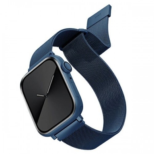 UNIQ pasek Dante Apple Watch Series 4|5|6|7|8|SE|SE2 42|44|45|49mm Stainless Steel niebieski|cobalt blue image 1