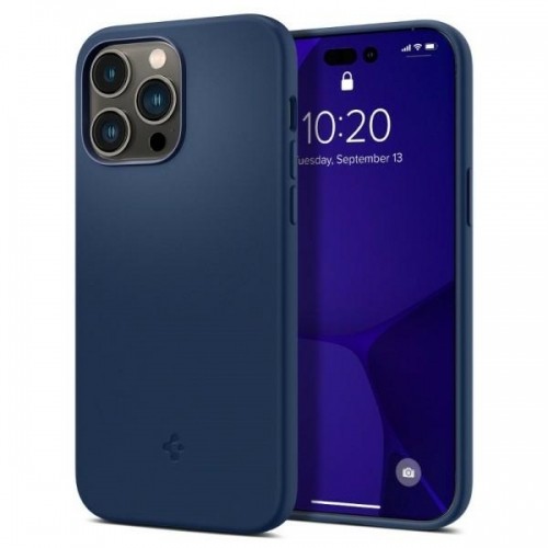 Spigen Silicone Fit iPhone 14 Pro Max 6,7" MAG Magsafe granatowy|navy blue ACS04847 image 1