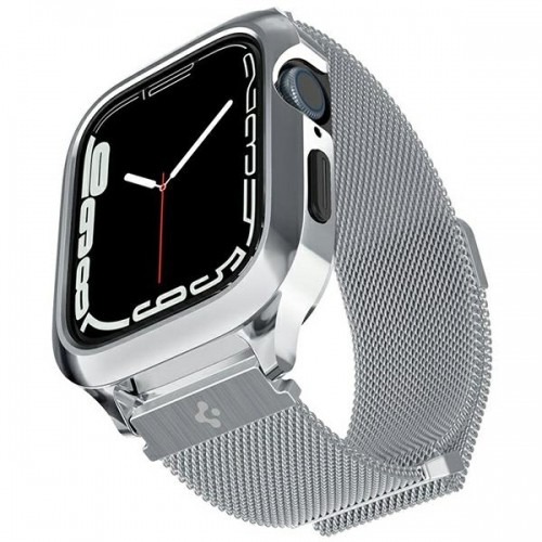 Spigen Metal Fit PRO Apple Watch 8|SE|7 |6|5|4 (44|45mm) srebrny|silver ACS04584 image 1