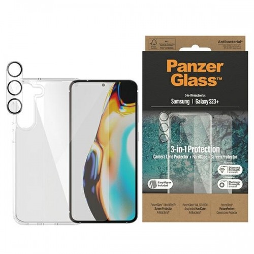 PanzerGlass Bundle 3in1 Sam S23+ S916 Hardcase + Screen Protector + Camera Lens 0434+7316 image 1