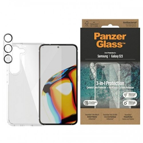 PanzerGlass Bundle 3in1 Sam S23 S911 Hardcase + Screen Protector + Camera Lens 0433+7315 image 1