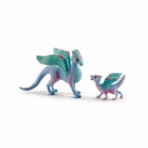 Rotaļu figūras Schleich Flower dragon with its little one image 1